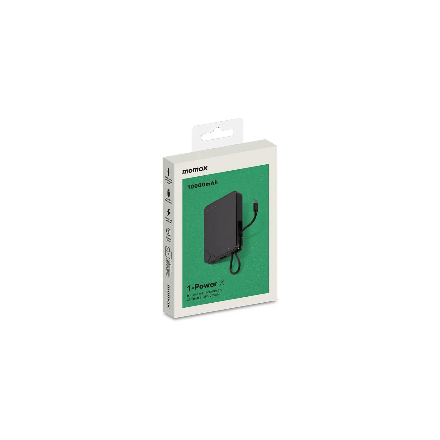 Momax 1-Power X 10K Power Bank with Built-in USB-C | Gait