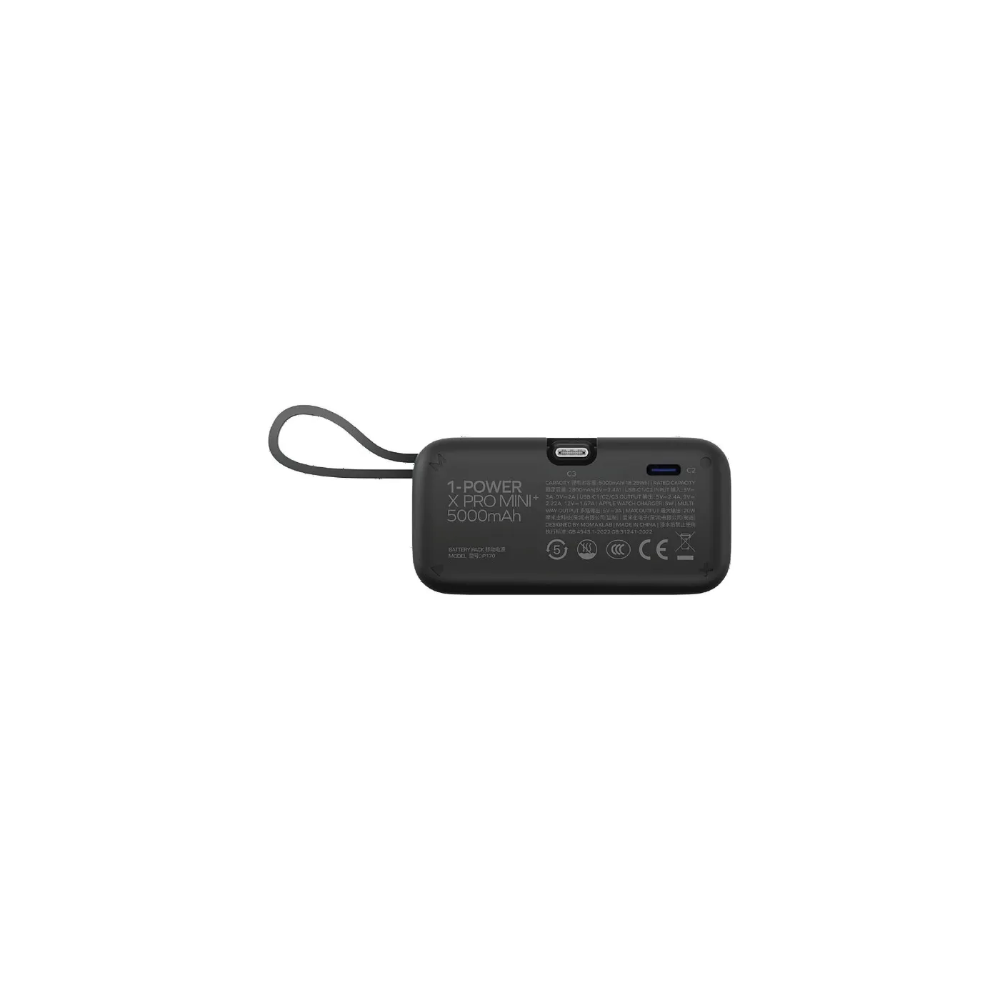Momax Pro Mini+ 5KmAh Power Bank with Watch Charger | Gait