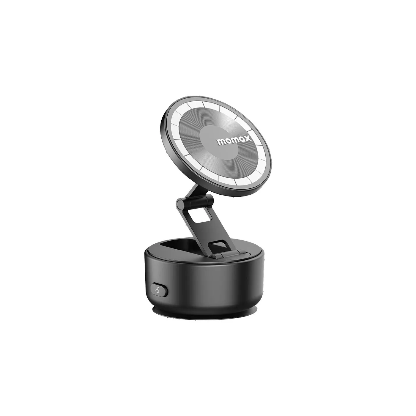 Momax 1-Snap Go Auto Suction Magnetic iPhone Stand - Black