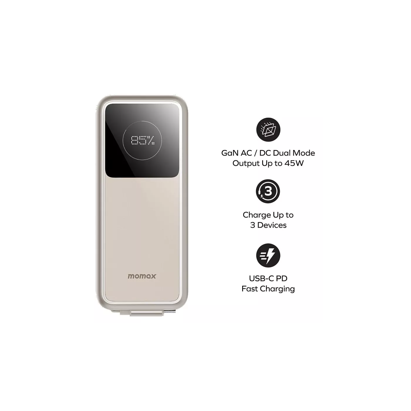 Momax 1-PAC+ 10K 3-in-1 Hybrid GaN Battery Pack
