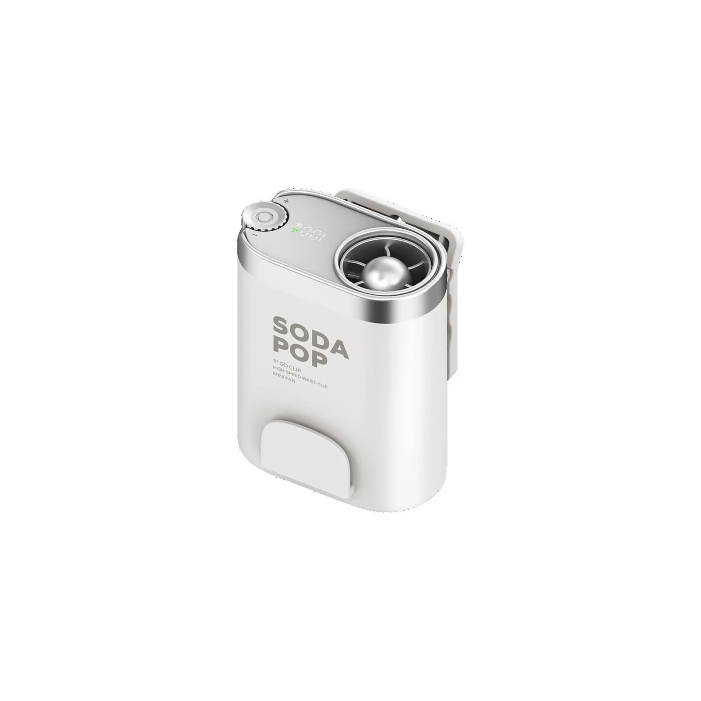 Momax 1°Go Clip High-Speed Waist-Clip Mini Fan - White