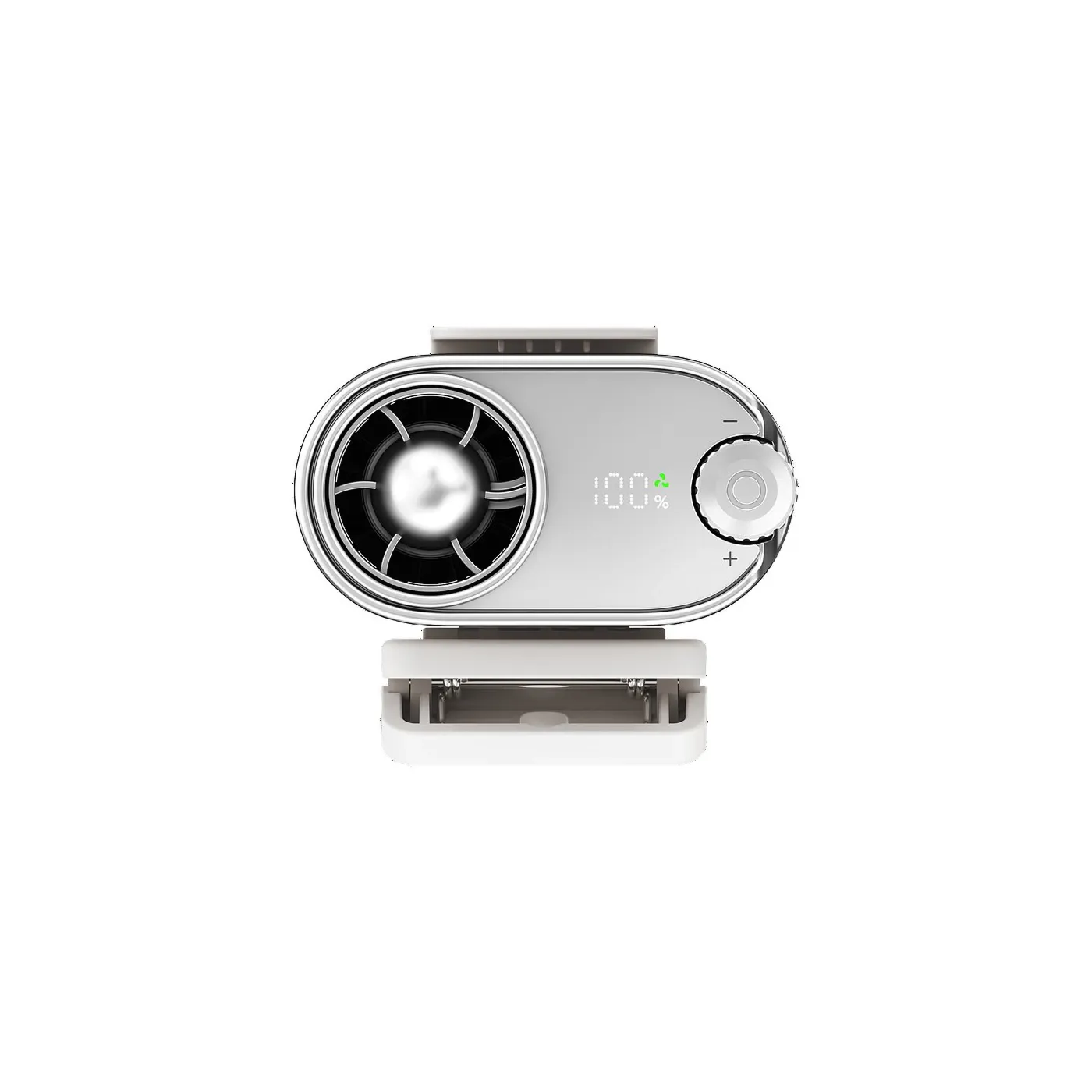 Momax 1°Go Clip High-Speed Waist-Clip Mini Fan - White