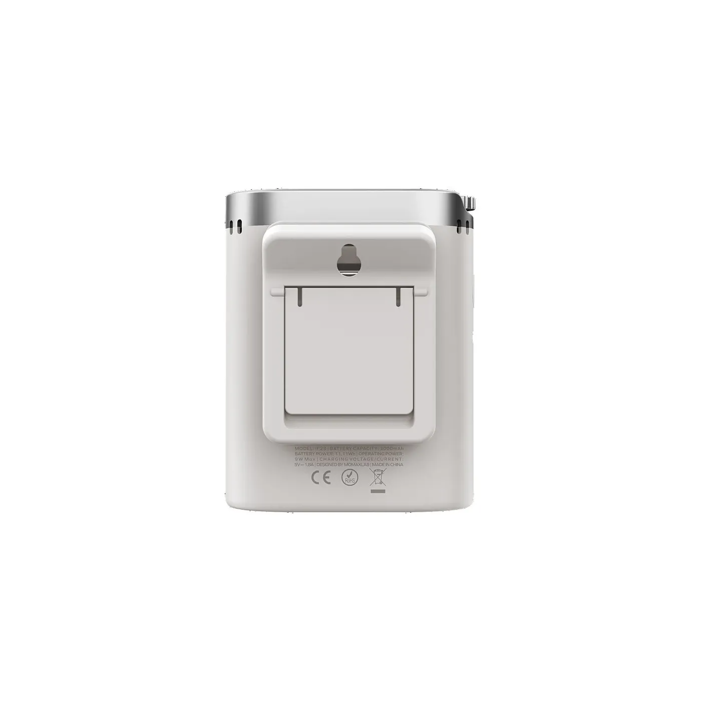 Momax 1°Go Clip High-Speed Waist-Clip Mini Fan - White