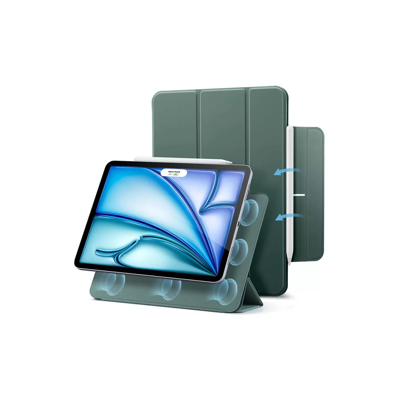 ESR Magnetic Case for iPad Air 11-inch (2025) Forest Green