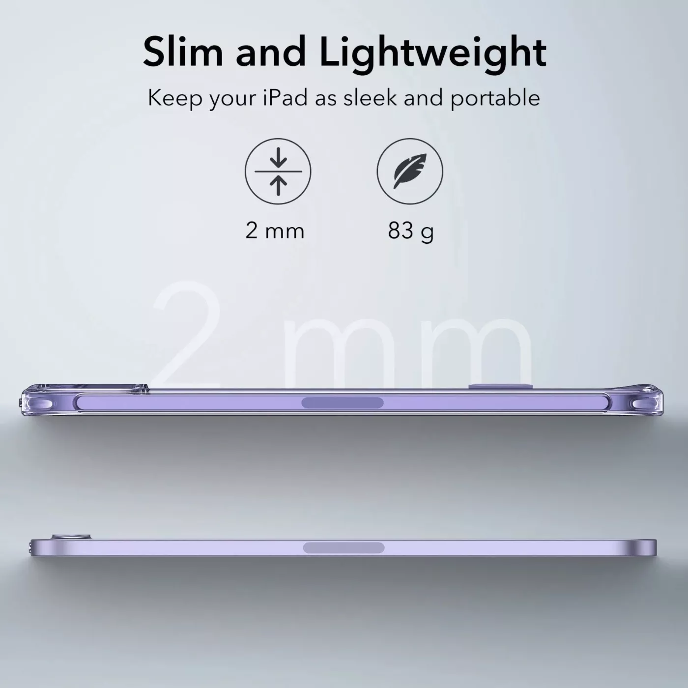 ESR Boost Kickstand Case for iPad mini 7/mini 6 - Clear