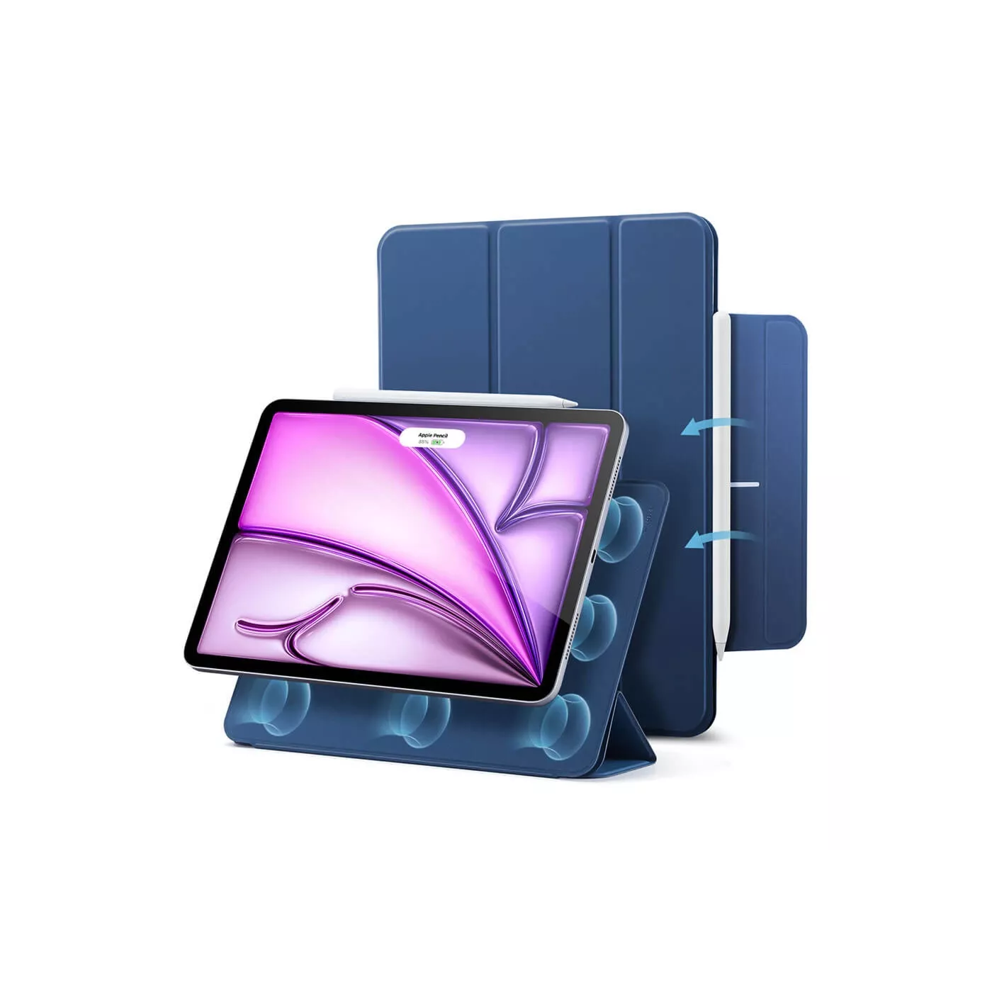 ESR Magnetic Case for iPad Air 13-inch(2025) Navy Blue