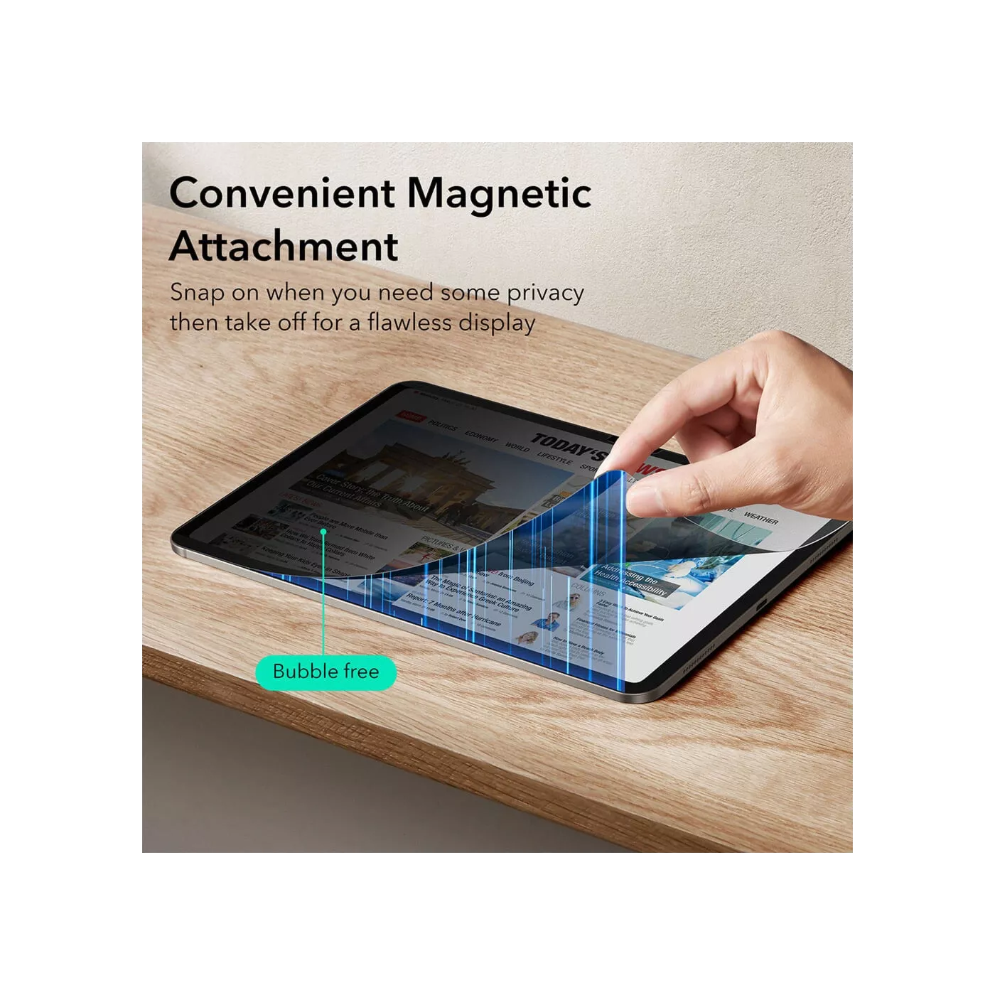 ESR Magnetic Privacy Screen Protector for 13-inch iPad Air M2
