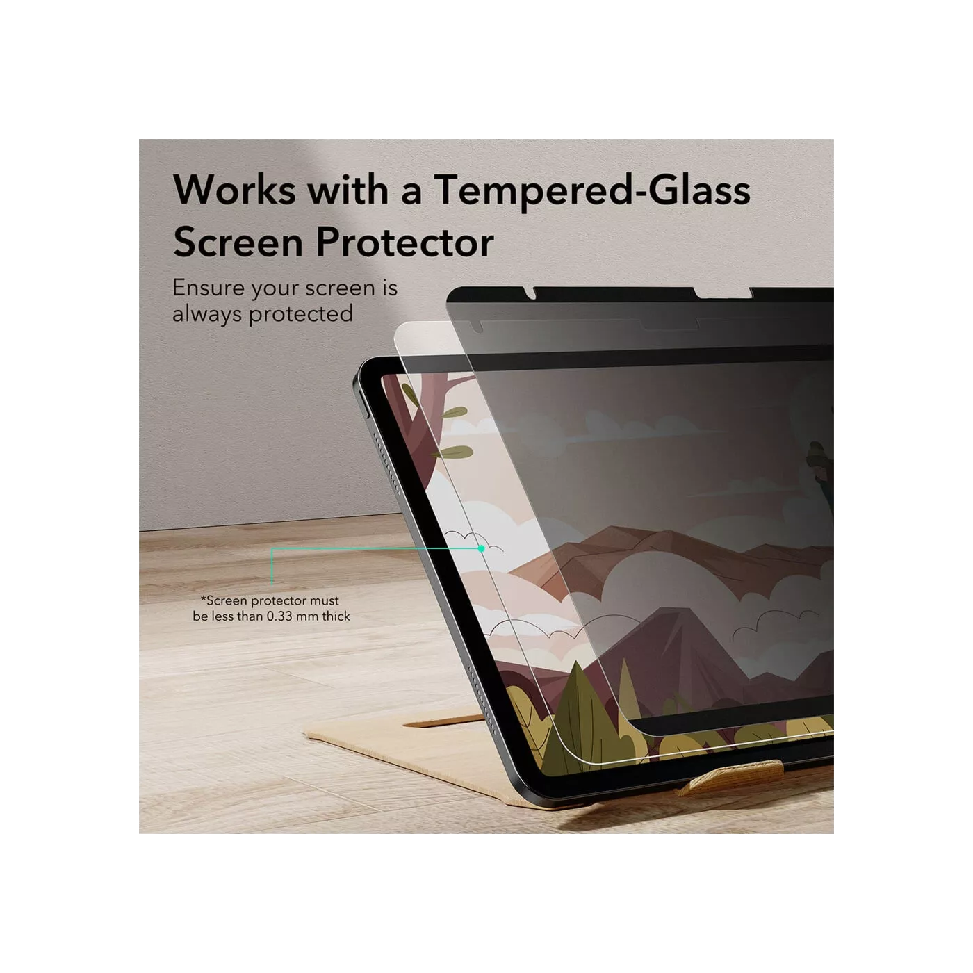 ESR Magnetic Privacy Screen Protector for 13-inch iPad Air M2