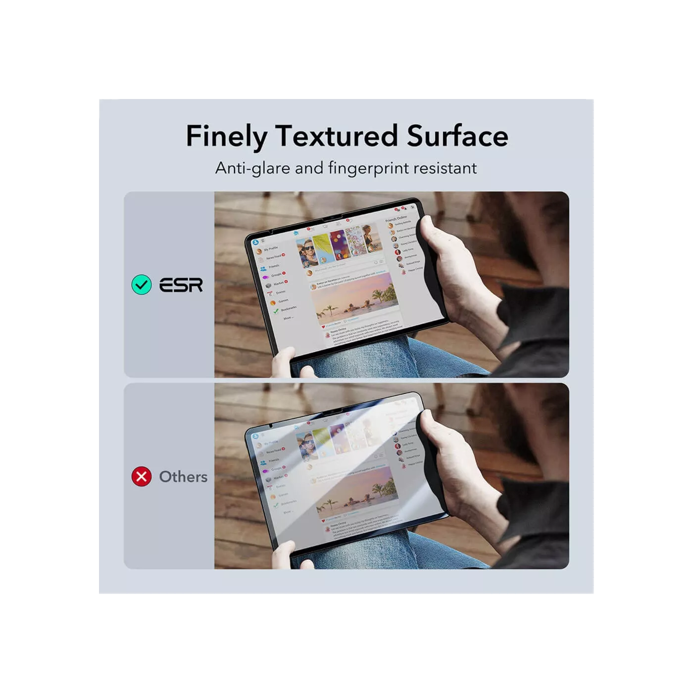 ESR Magnetic Privacy Screen Protector for 13-inch iPad Air M2