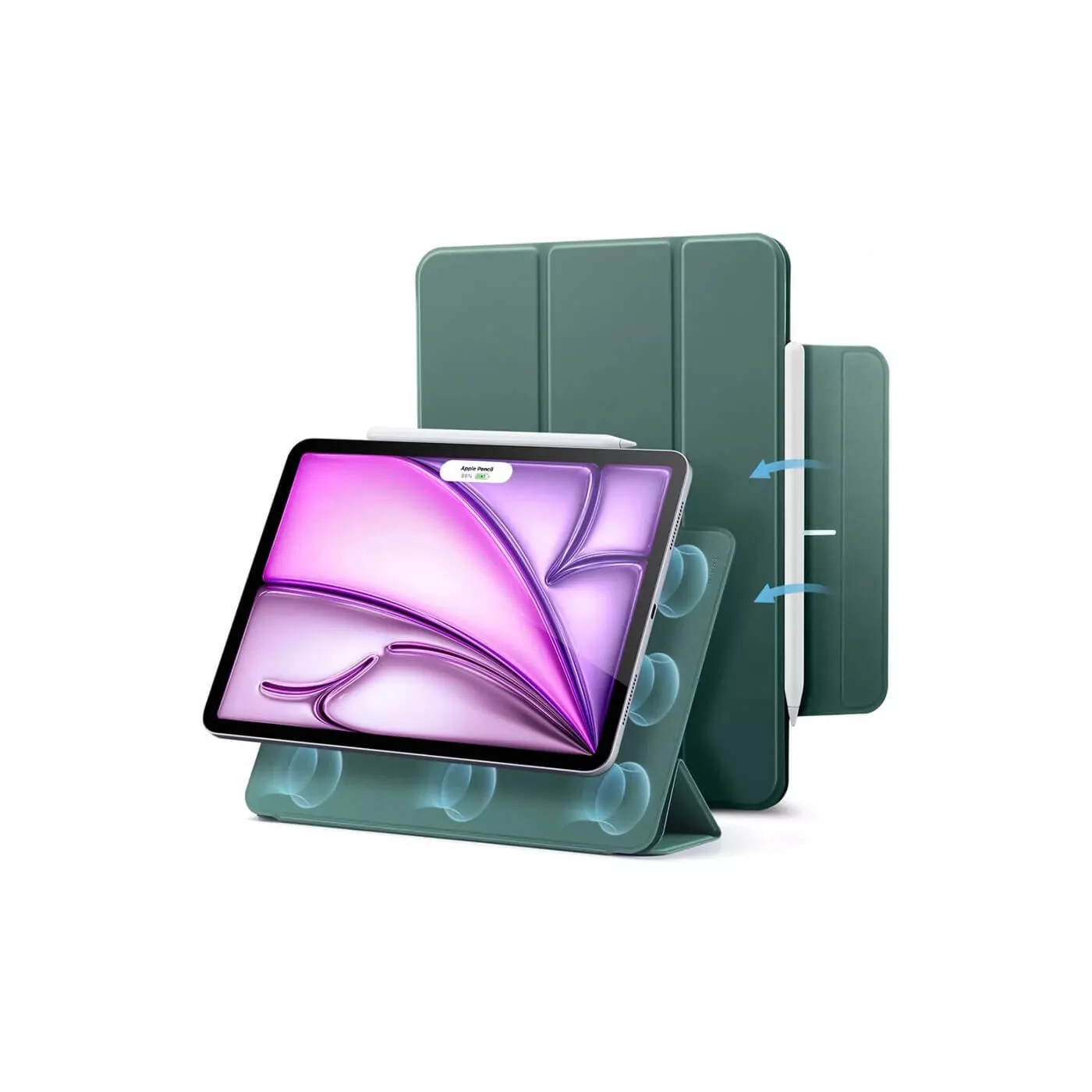 ESR Magnetic Case for iPad Air 13-inch(2025) Forest Green