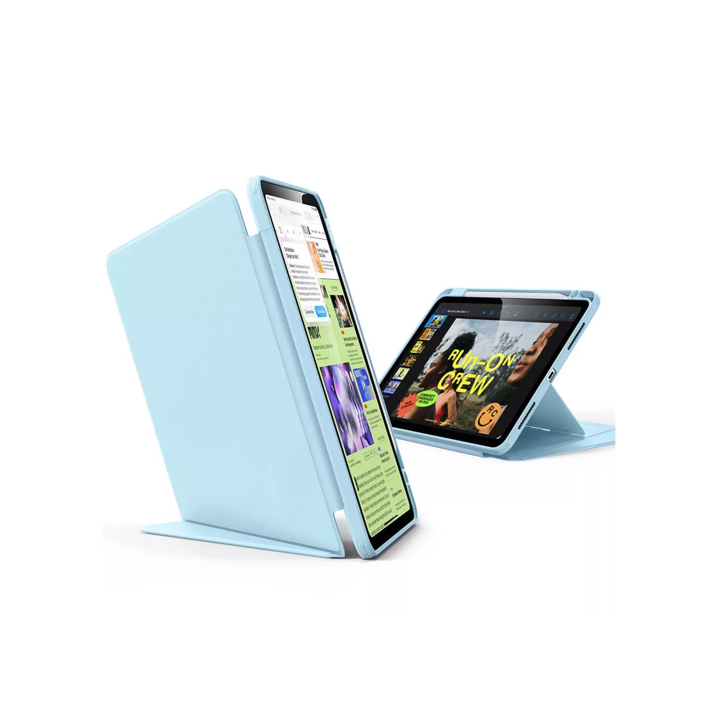 ESR Flip Magnetic Case with Pencil Holder for 11-inch iPad Air Sky Blue