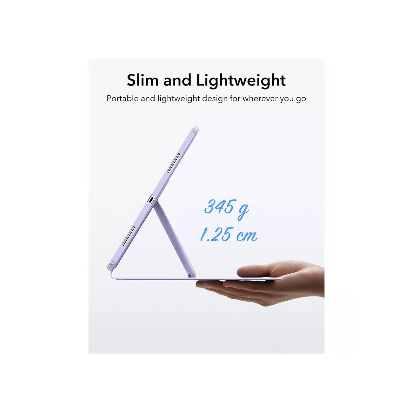 ESR Flip Magnetic Case with Pencil Holder for 11-inch iPad Air Purple