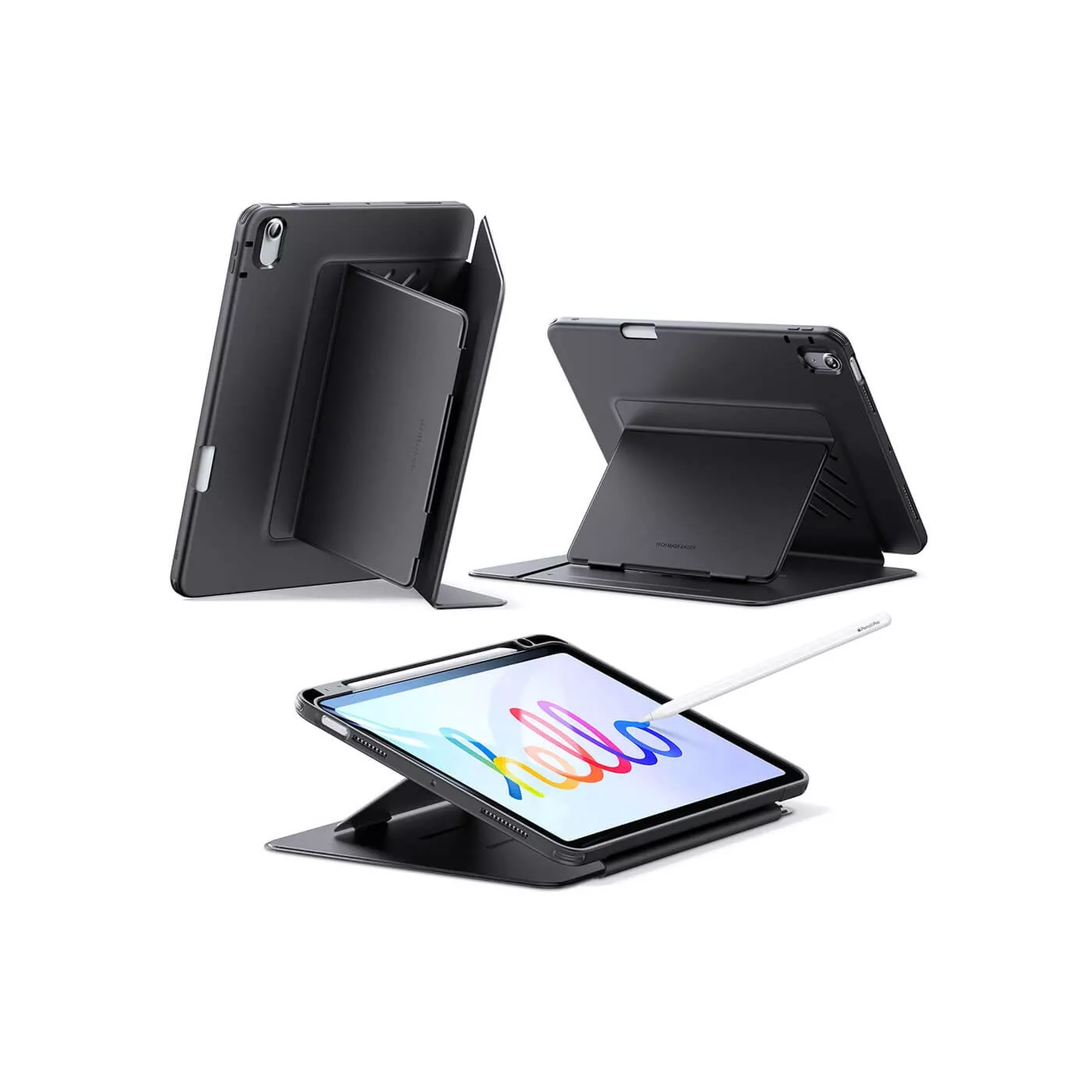ESR Flip Magnetic Case with Pencil Holder for 11-inch iPad Air M3 Black