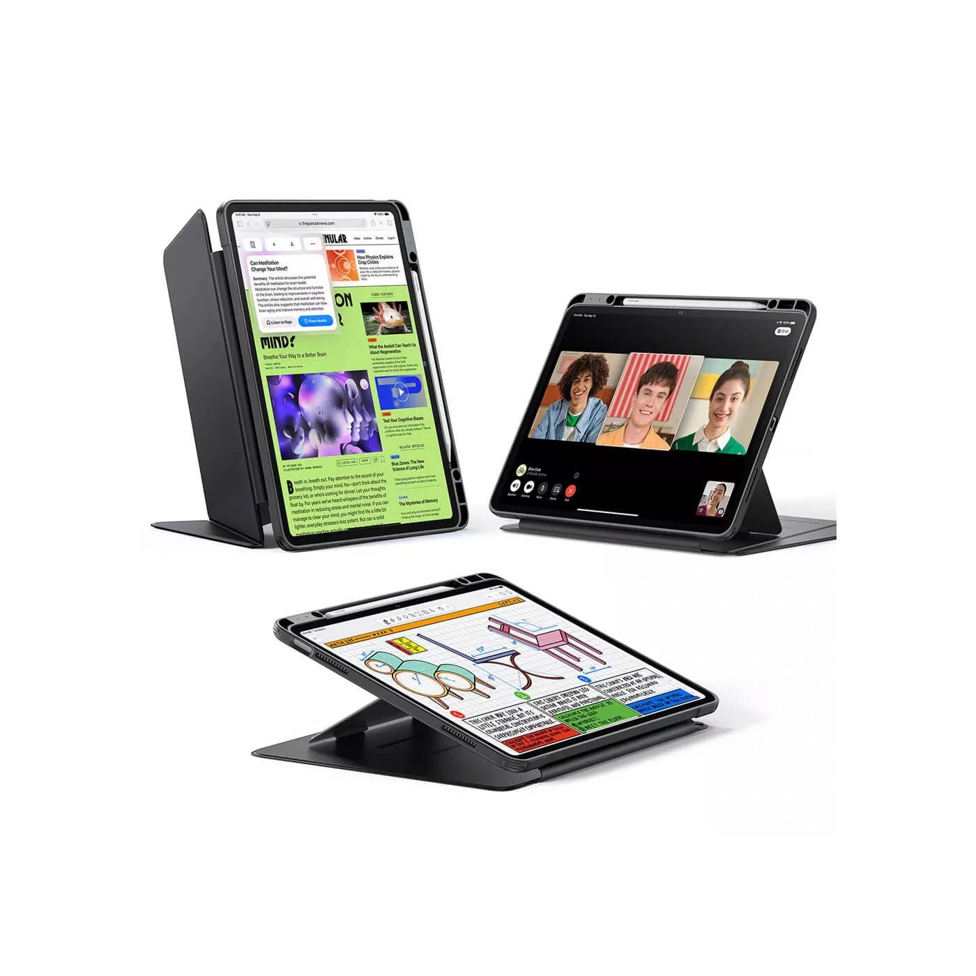 ESR Flip Magnetic Case with Pencil Holder for 13-inch iPad Air M3