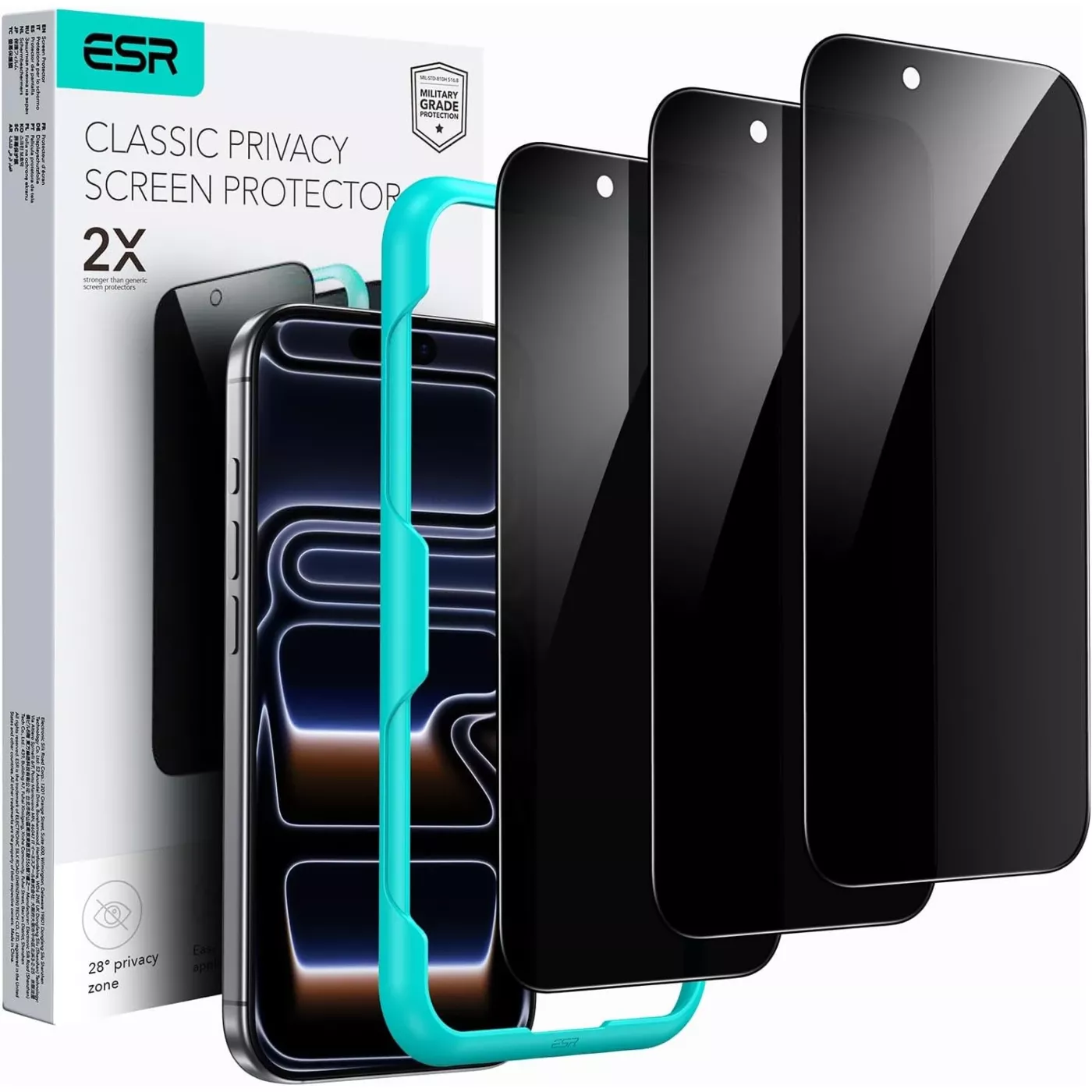 ESR Armorite Privacy S.Protect for iPhone 17 Pro Max - 3 Pack