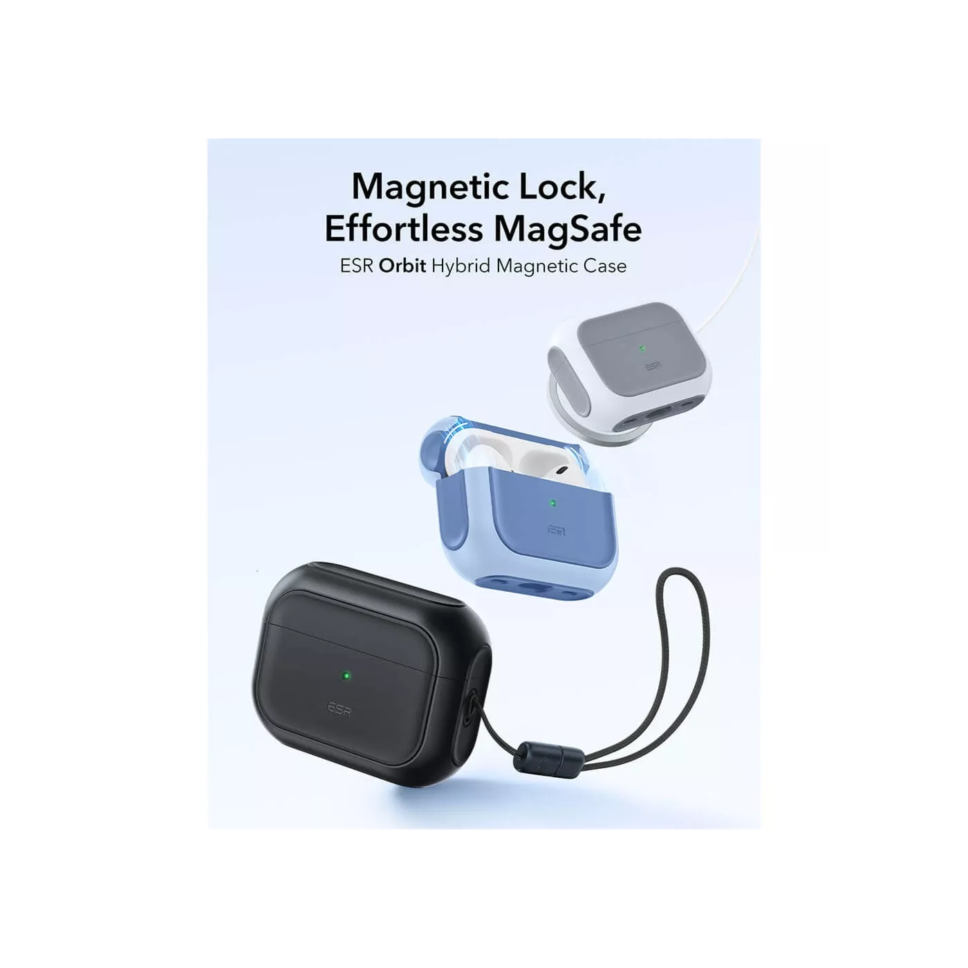 ESR Orbit Hybrid Magnetic Case for AirPods Pro 3