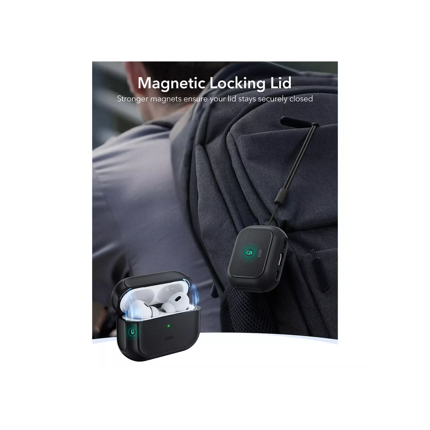 ESR Orbit Hybrid Magnetic Case for AirPods Pro 3
