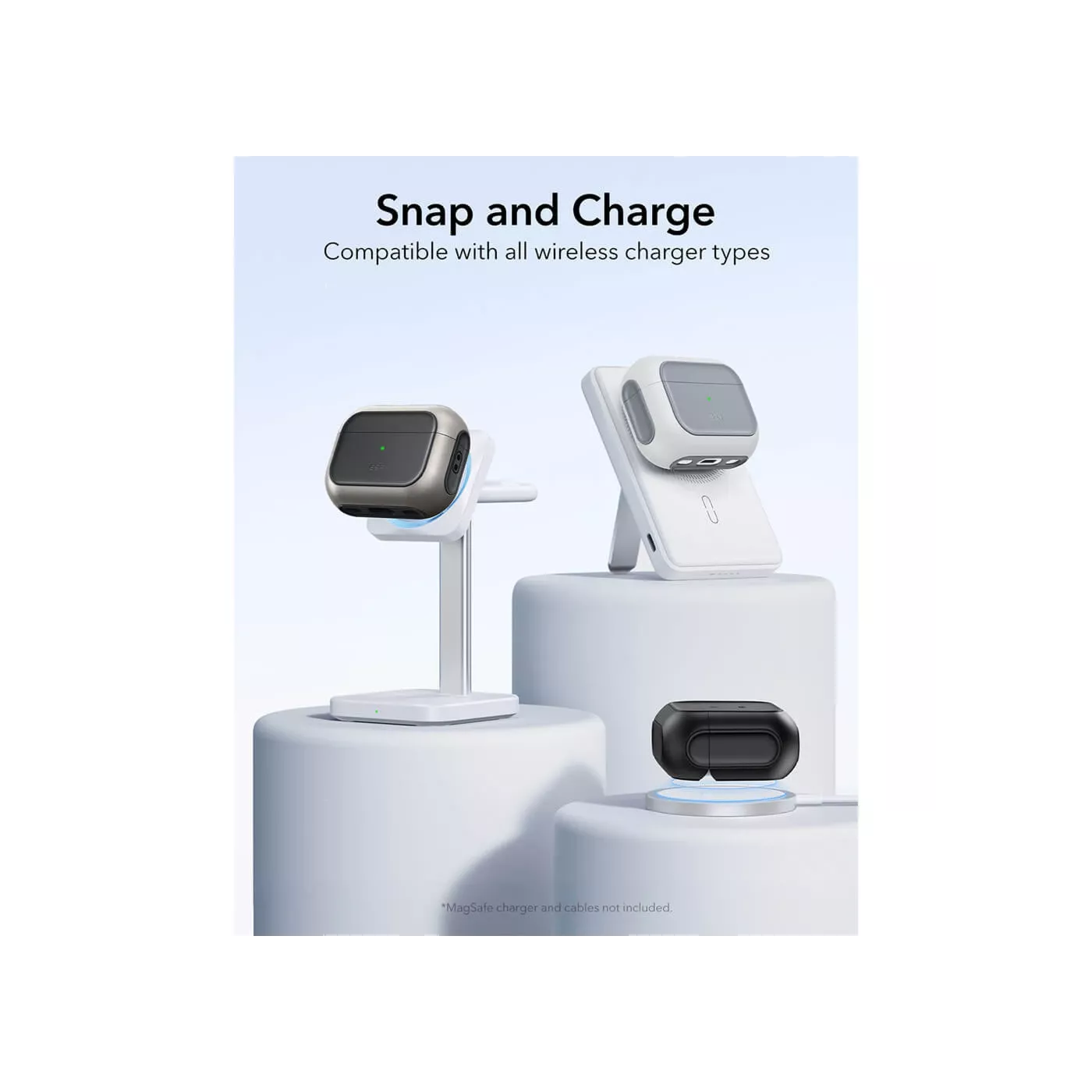 ESR Orbit Hybrid Magnetic Case for AirPods Pro 3