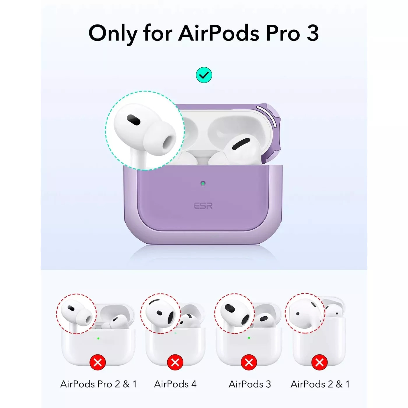 ESR Hybrid Magnetic Case for AirPods Pro 3