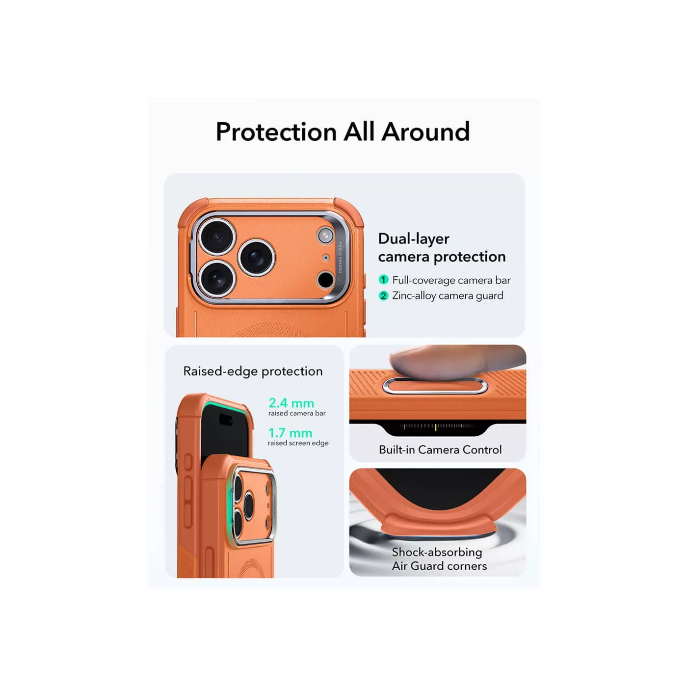 ESR Cyber Tough Magnetic Case for iPhone 17 Pro