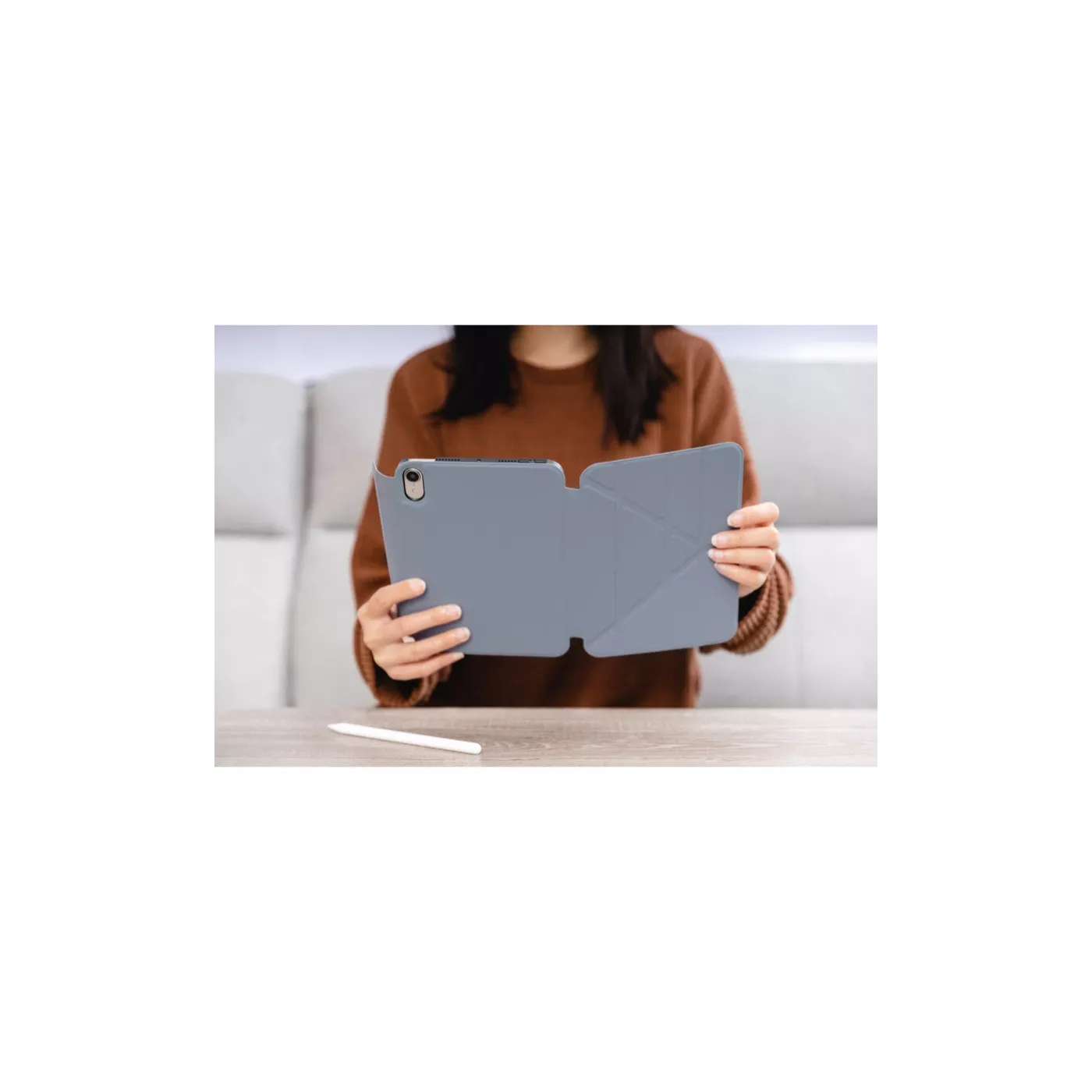 SwitchEasy Origami Folio Case for iPad mini (6th Gen) - Alaskan Blue