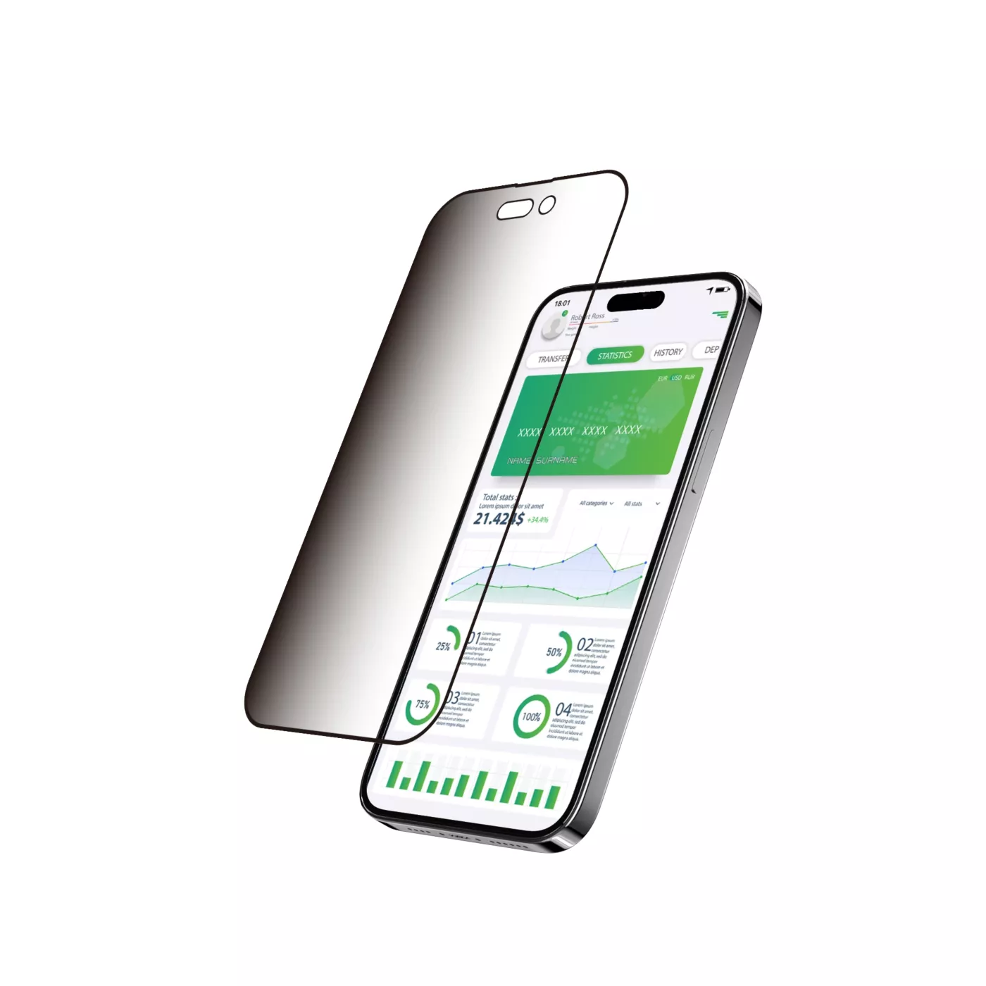 MagEasy Vetro Privacy Tempered Glass Screen Protector for iPhone 17