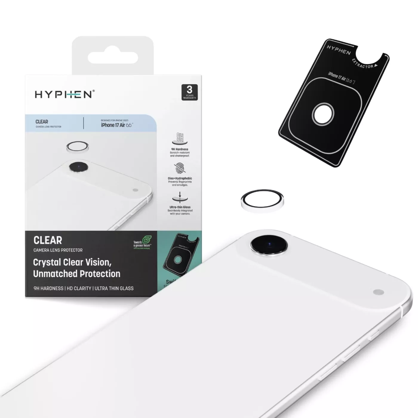 Hyphen Defendr CF Screen Protector for iPhone Air - Clear