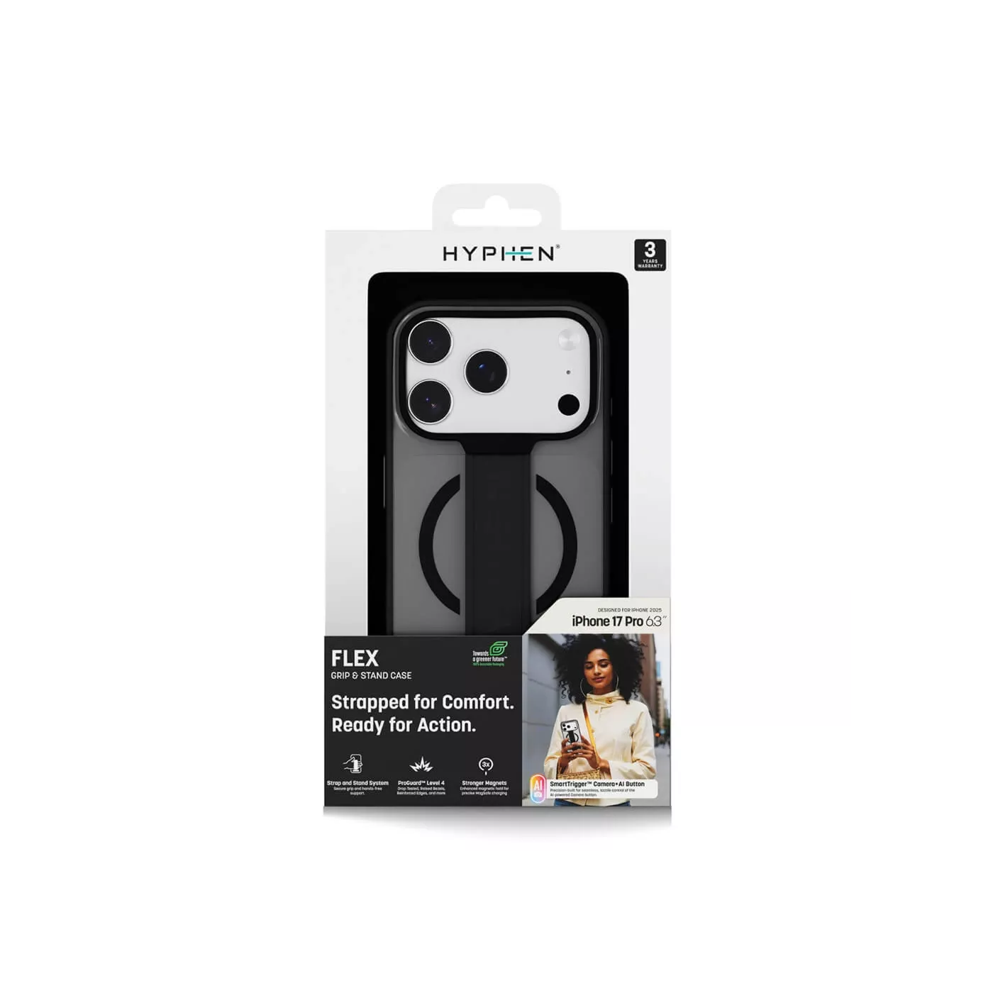 Hyphen Flex Grip & Stand MagSafe Case for iPhone 17