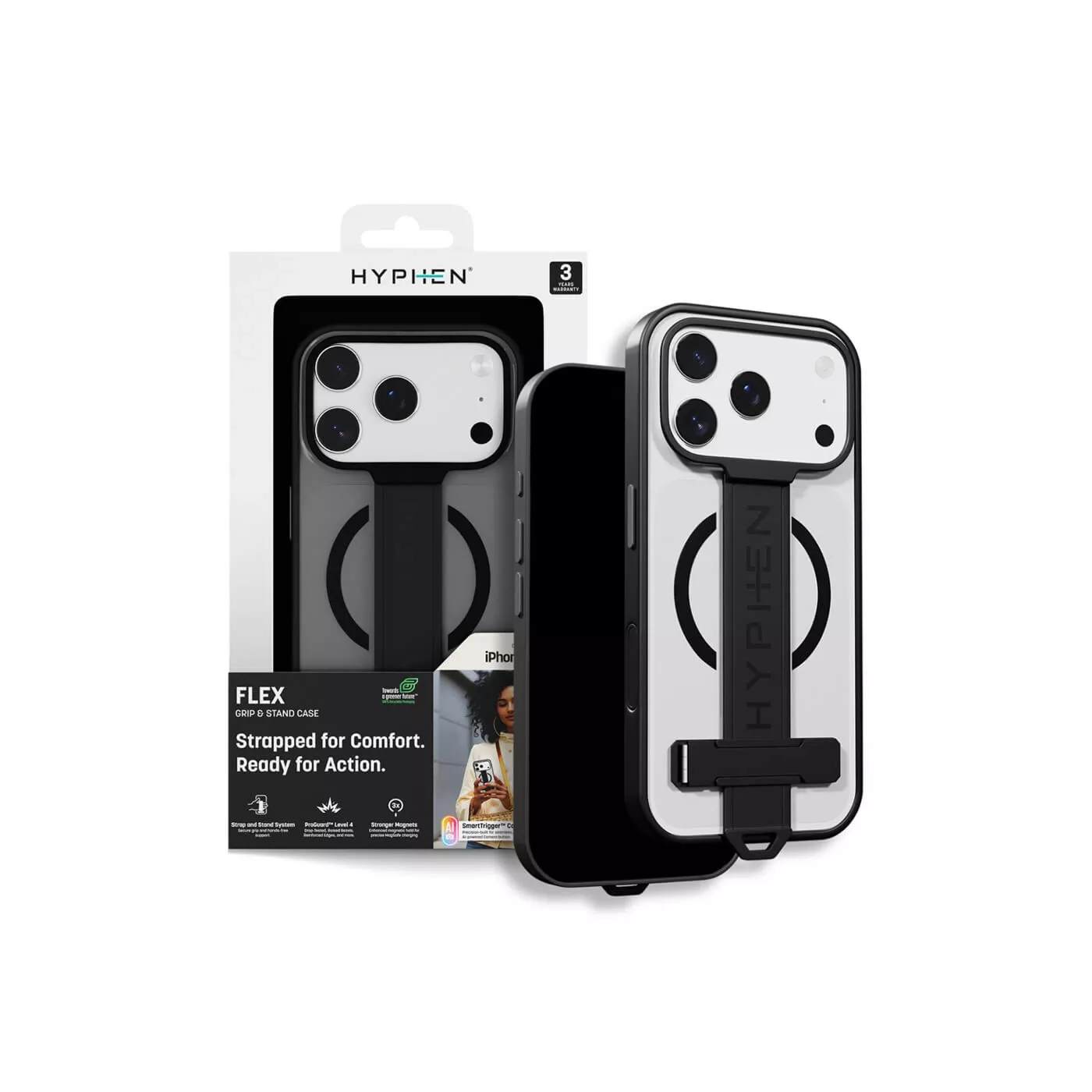 Hyphen Flex Grip & Stand MagSafe Case for iPhone 17