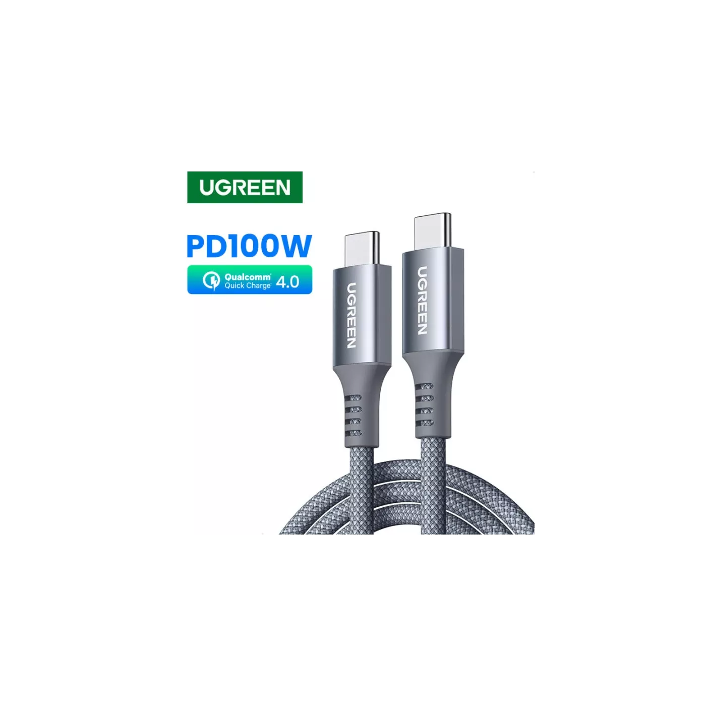UGreen USB-C to USB-C 5A/100W Silicone Braided Cable