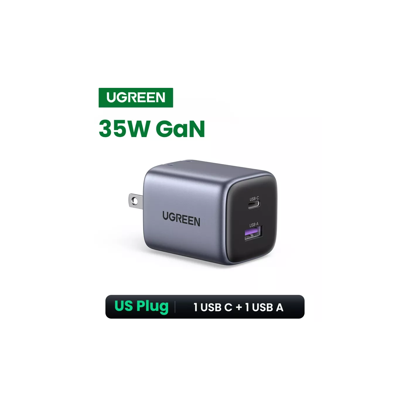 UGreen GaN Fast Charger 35W 1C1A UK Plug