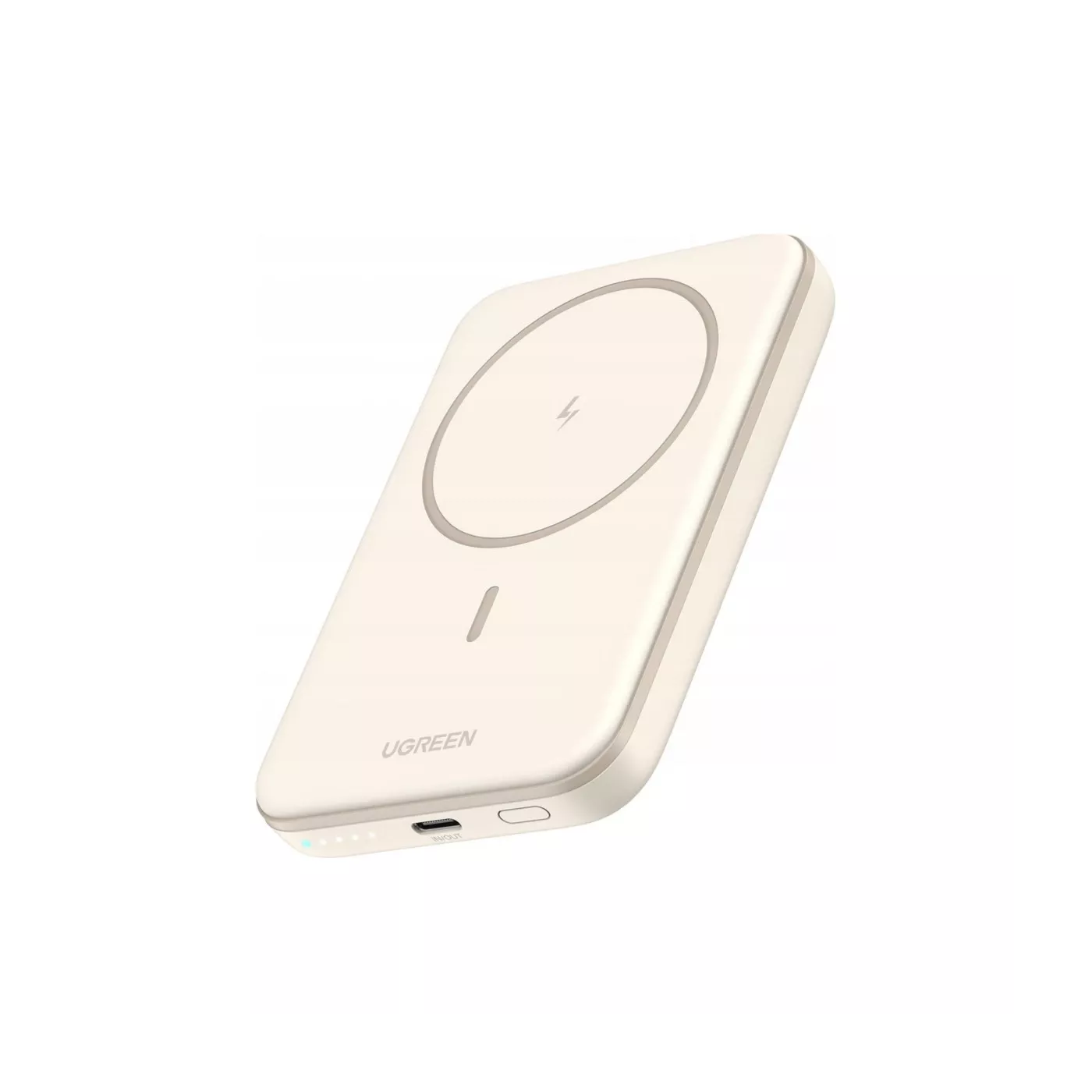 UGreen 5000mAh Mini Magnetic Wireless 15W Power Bank White