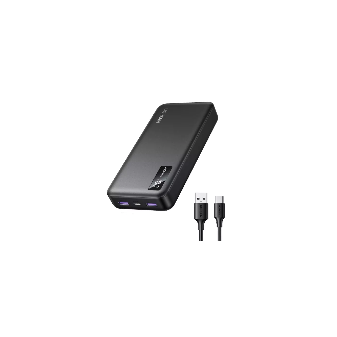 UGreen 10000mAh Two-way Fast Charging Power Bank - Black