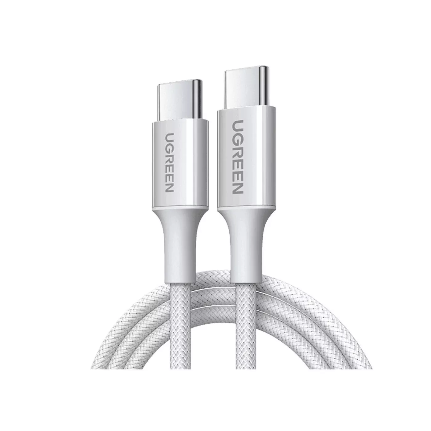 UGreen USB-C to USB-C 3A/60W Braided Cable White