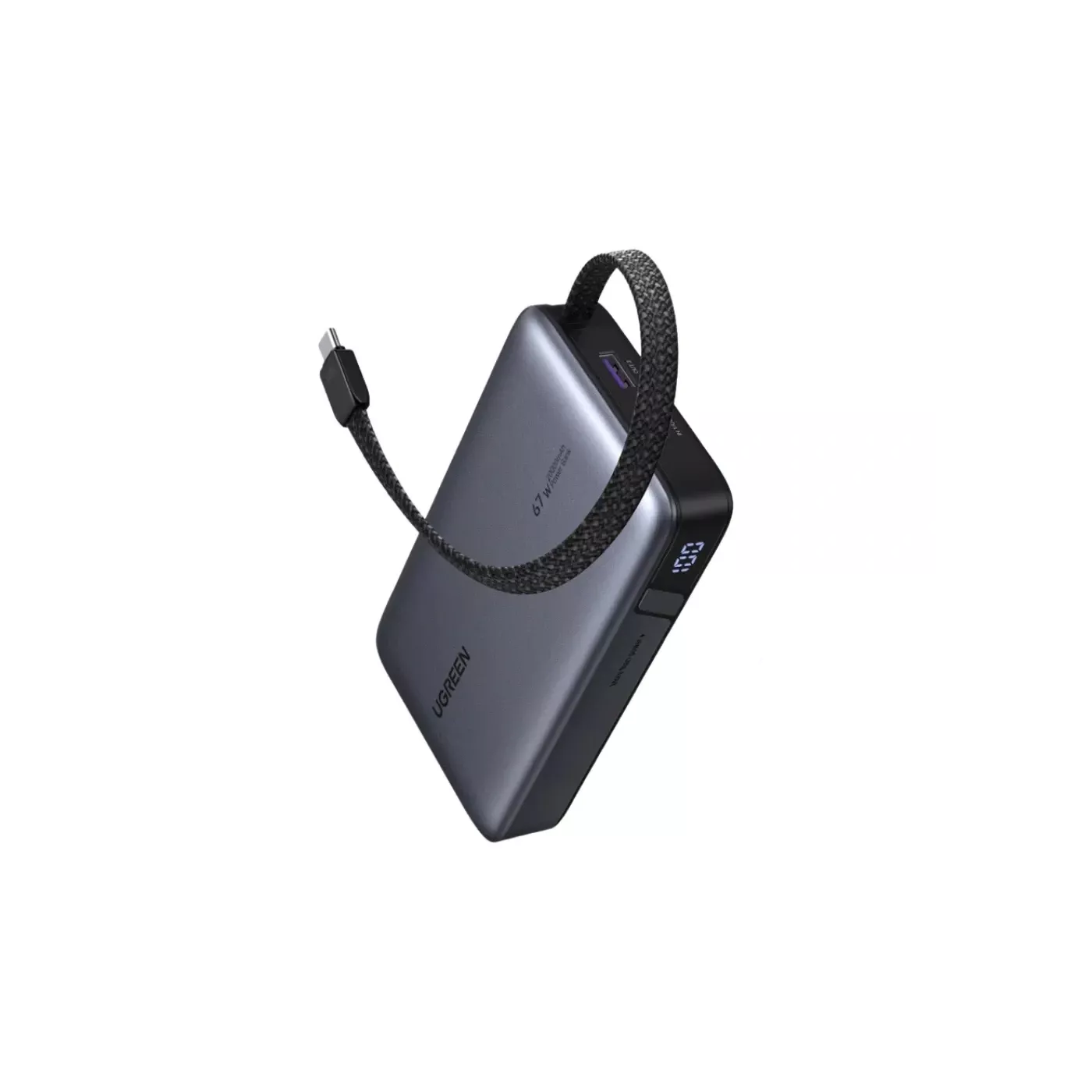 UGreen 20000mAh Power Bank with Built-in Cable
