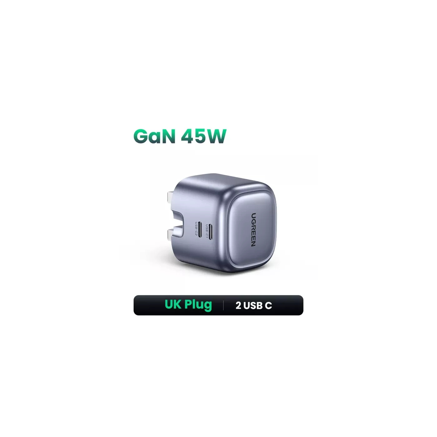 UGreen GaN Single USB-C Fast Charger 45W UK