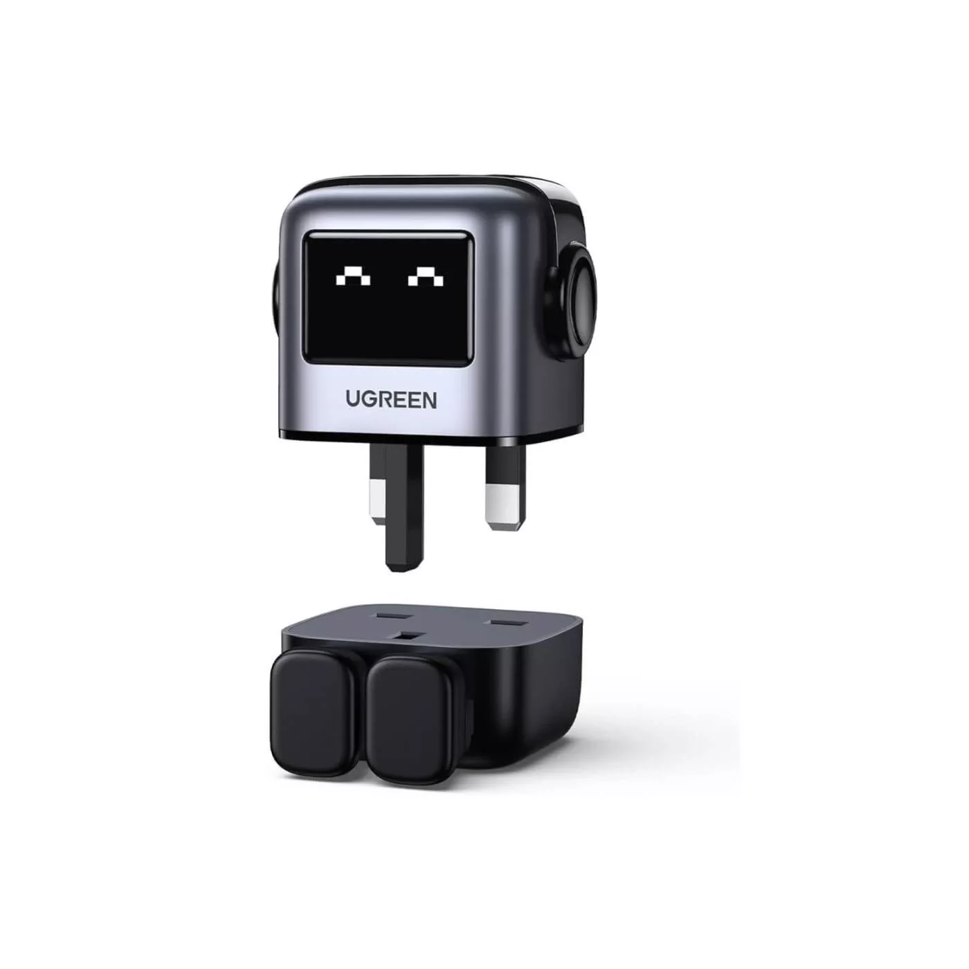 UGreen Robot GaN Fast Charger 65W Gray UK Plug