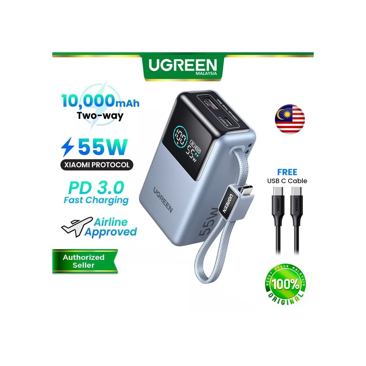 UGreen 55W Fast Charging Power Bank