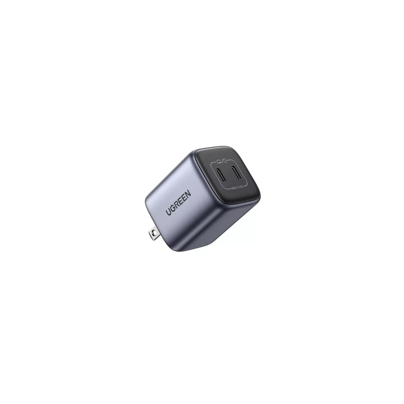 UGreen Dual USB-C Fast Charger 45W Gray UK
