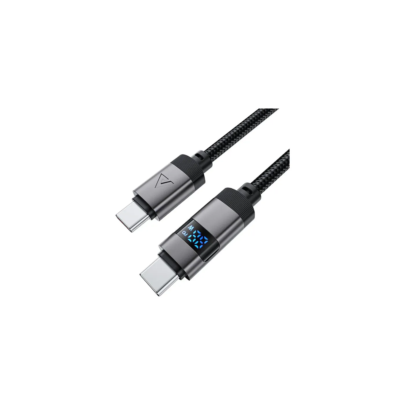 ACEFAST كابل مضفر من USB-C إلى USB-C مع شاشة رقمية