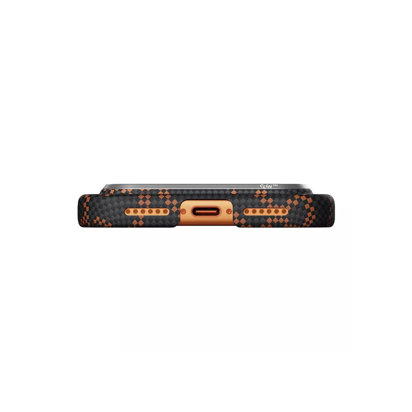 Pitaka Monogram Edge Case for iPhone 17 Pro - Black/Orange