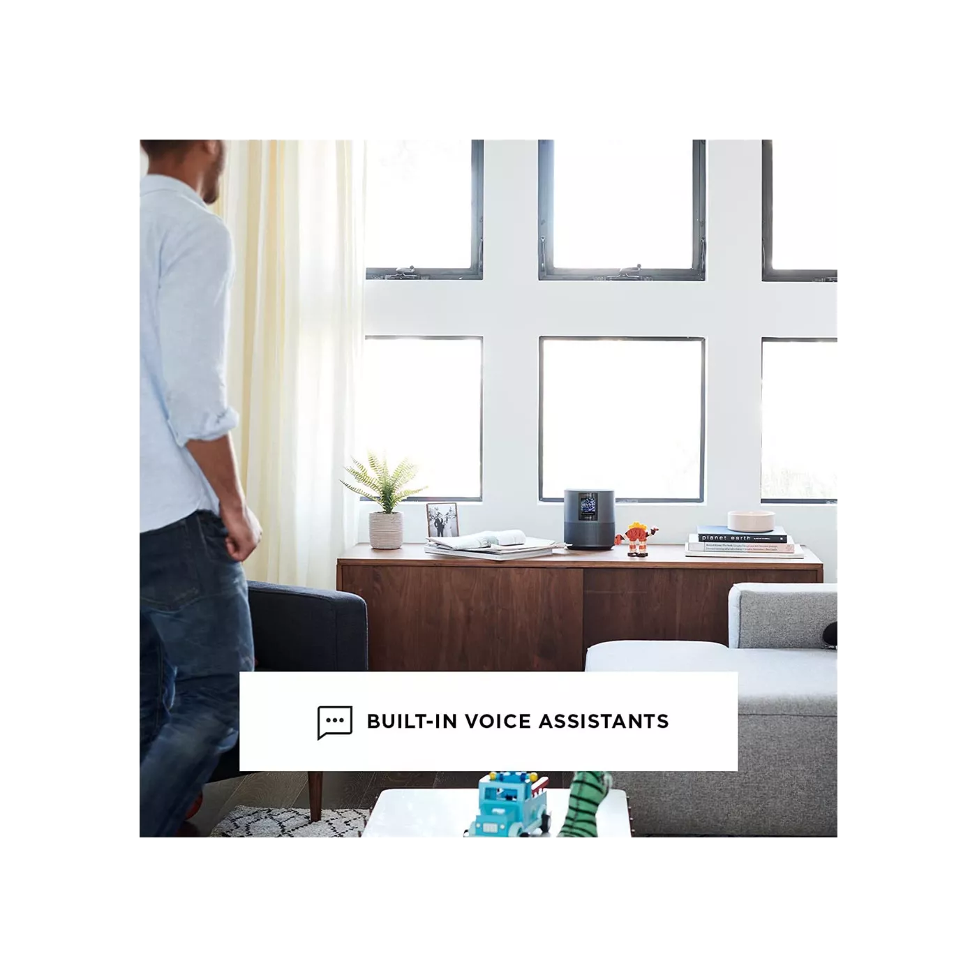 Bose Home Smart Speaker with Bluetooth - فضي