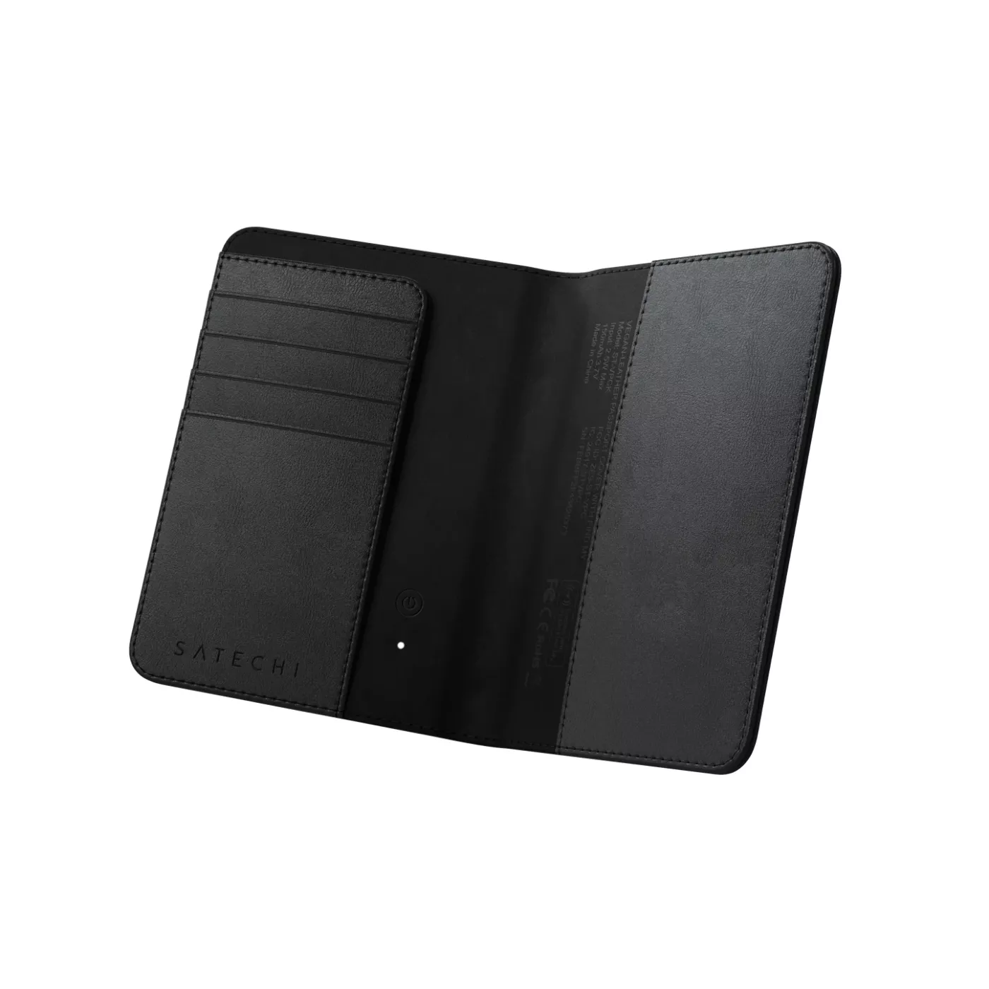 Satechi Passport Cover w/Find My Leather - Black