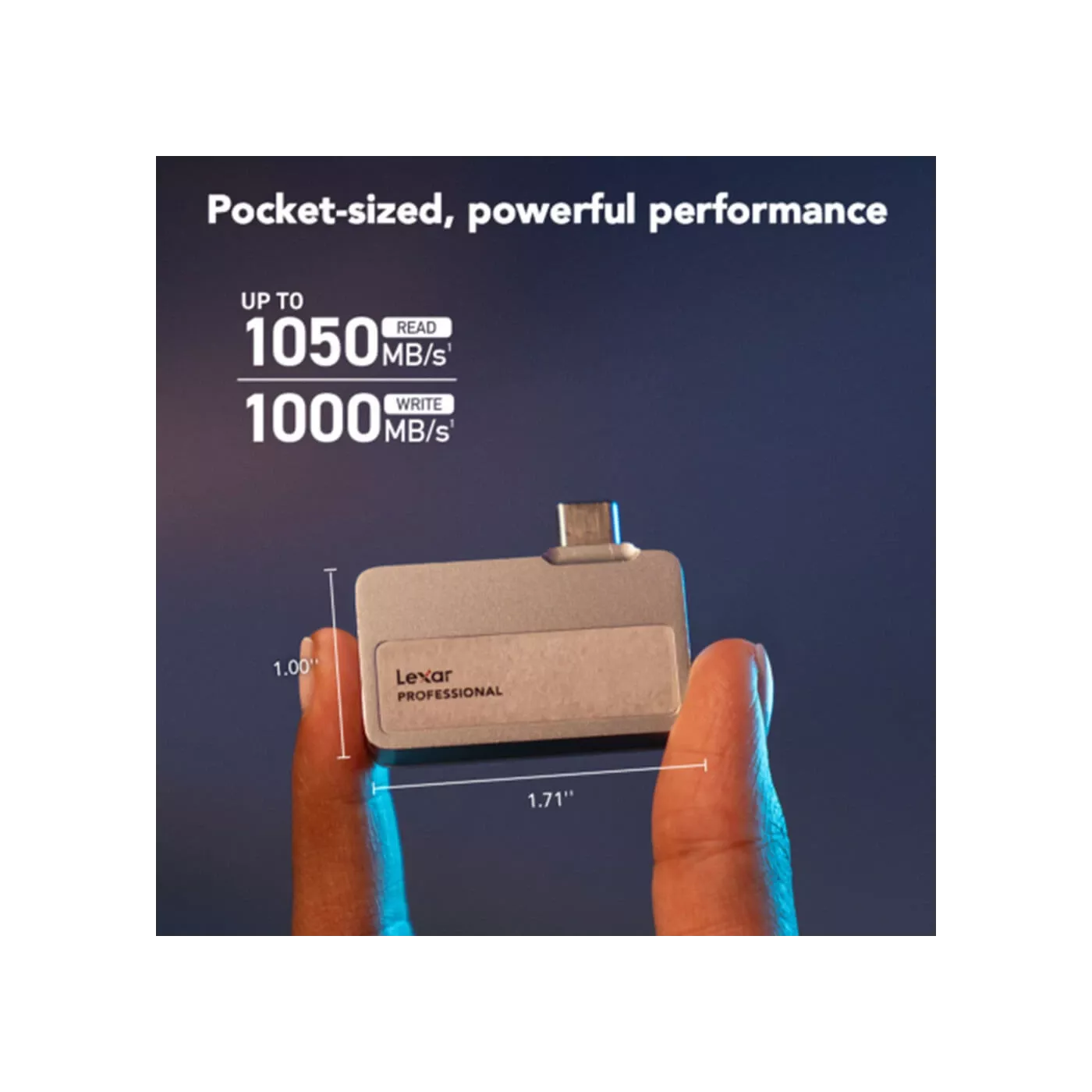 Lexar External Portable SSD 1TB, USB 3.2 Gen2.2