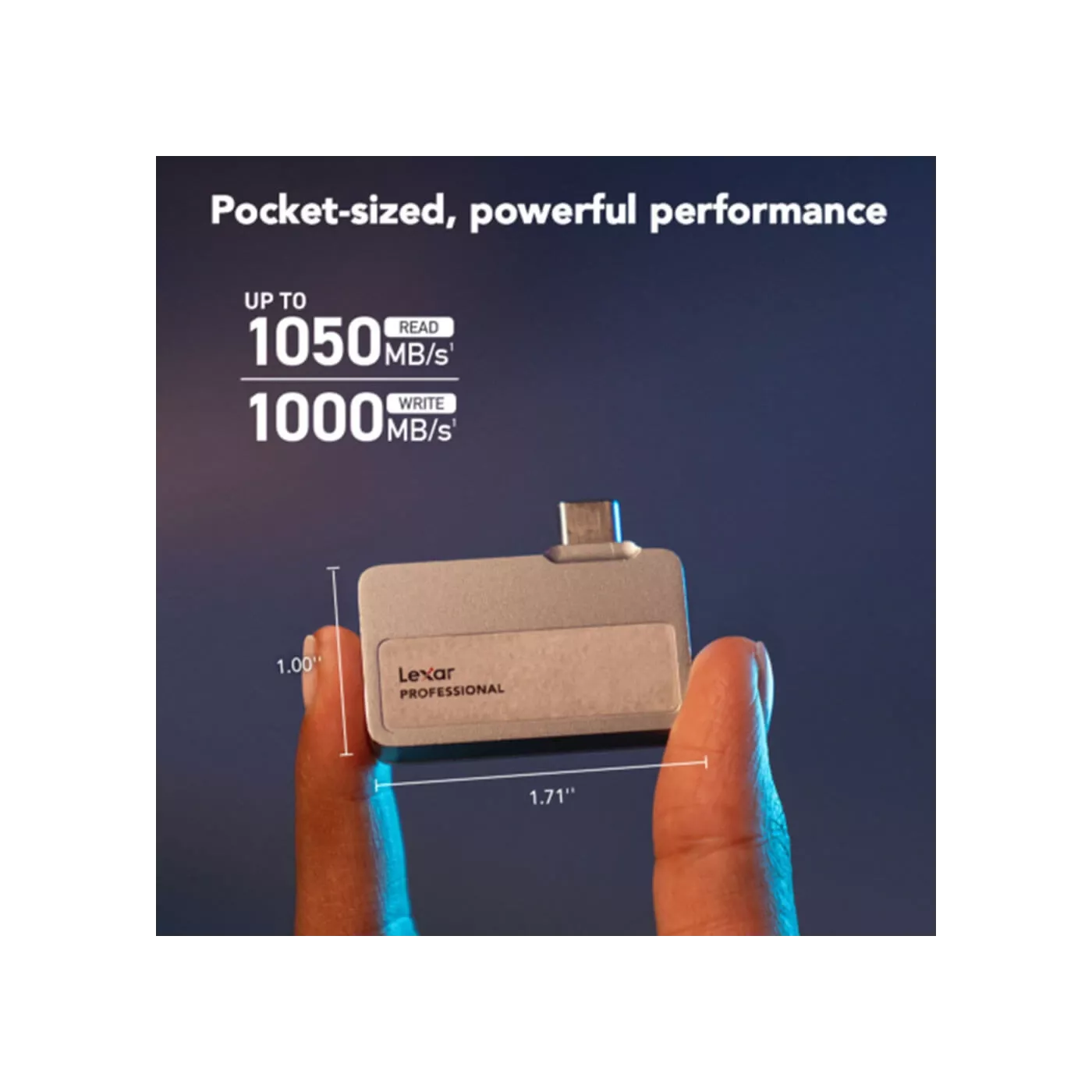 Lexar External Portable SSD 2TB, USB 3.2 Gen2.2