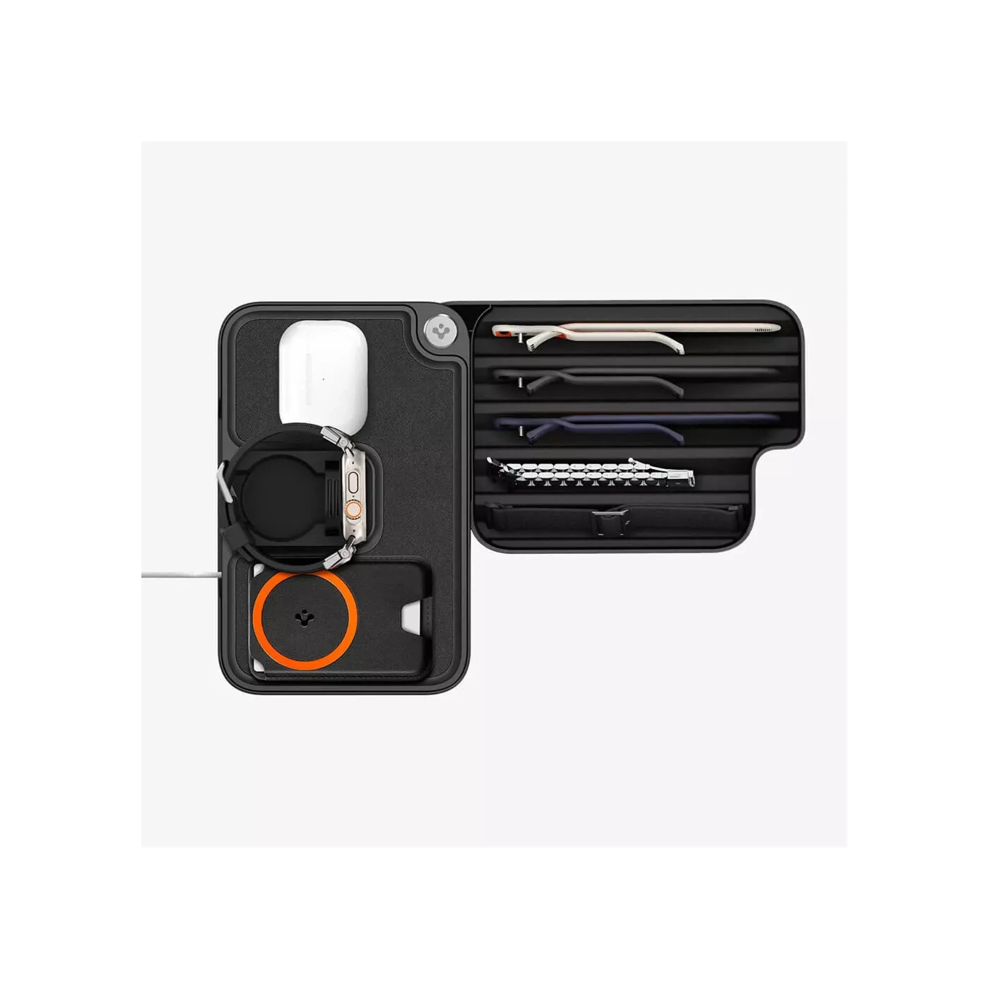 Spigen Apple Watch & Band & Etc Organizer - Black