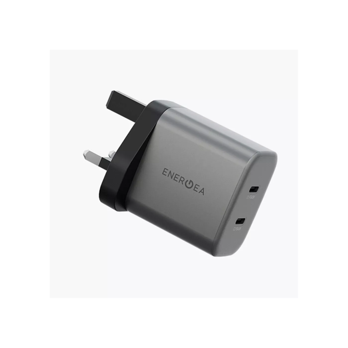 Energea Ampcharge GaN 45W UK Wall Charger - Gunmetal