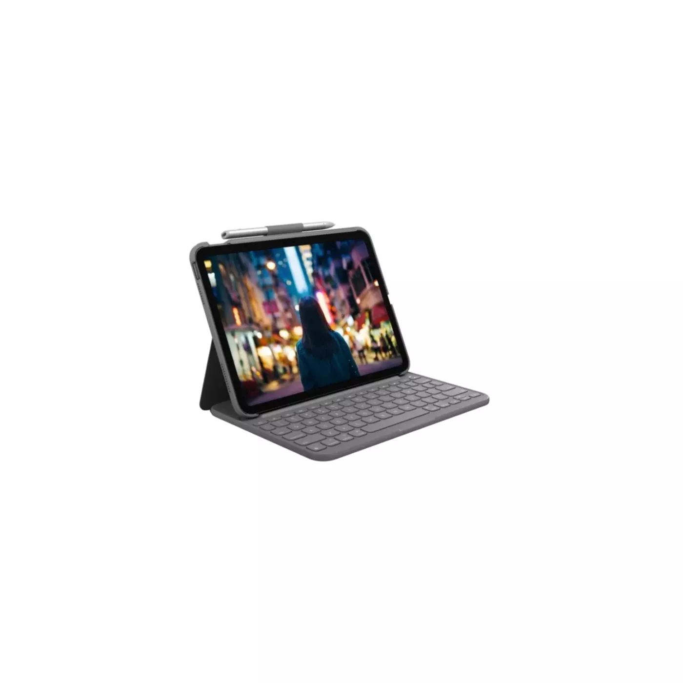 Logitech Slim Folio For iPad (10TH Gen) Gray