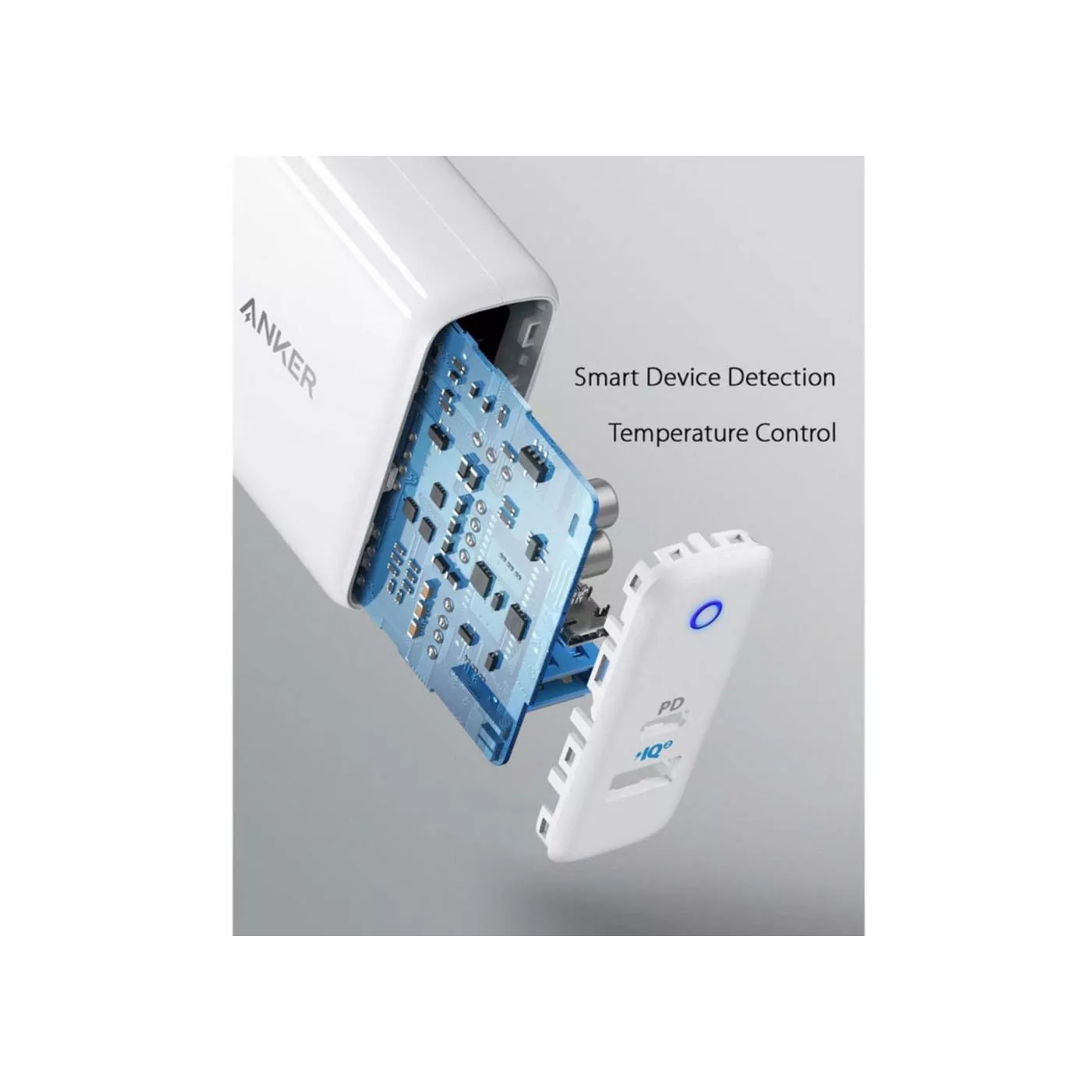 شاحن حائط انكر 35 واط (15 +20) PowerPort PD+ 2 - ابيض