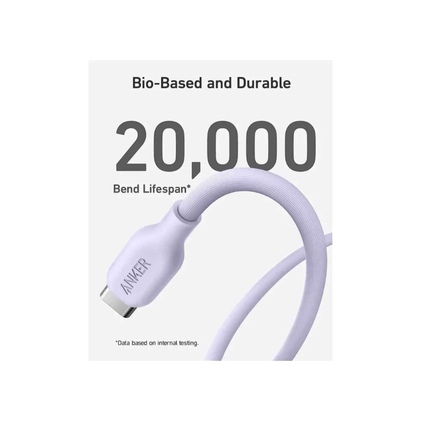 Anker USB-C to Lightning Cable Bio Based (2m)-White